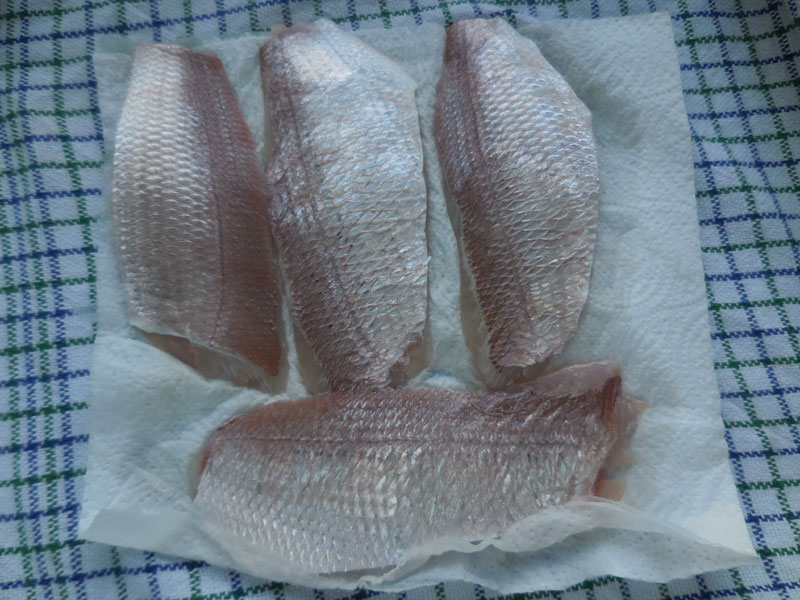 filets de pageots marinés au soja
