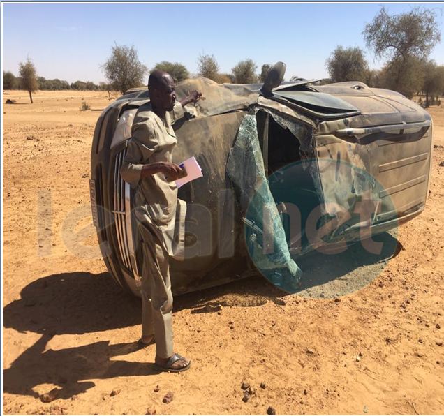 Accident-Aniam Lérabé dans le Matam: le véhicule d'un architecte fait plusieurs tonneaux