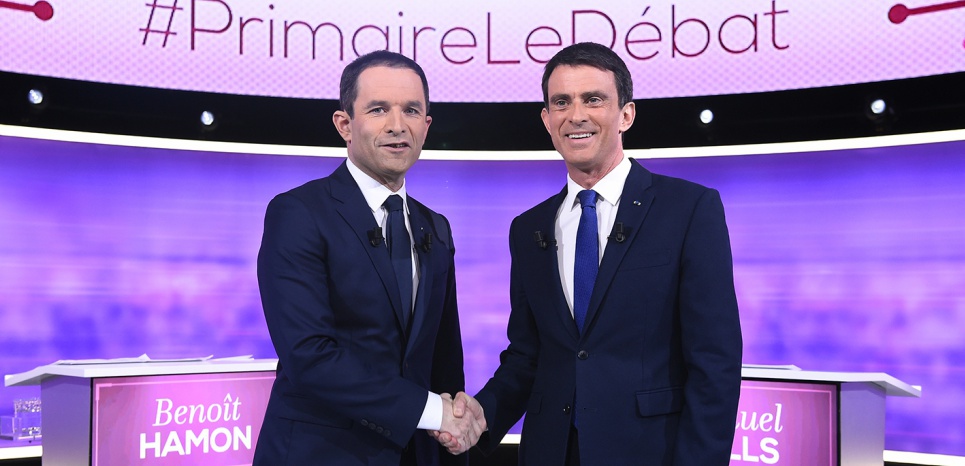 Primaire de la gauche: Valls ne parvient pas à déstabiliser Hamon lors du dernier débat