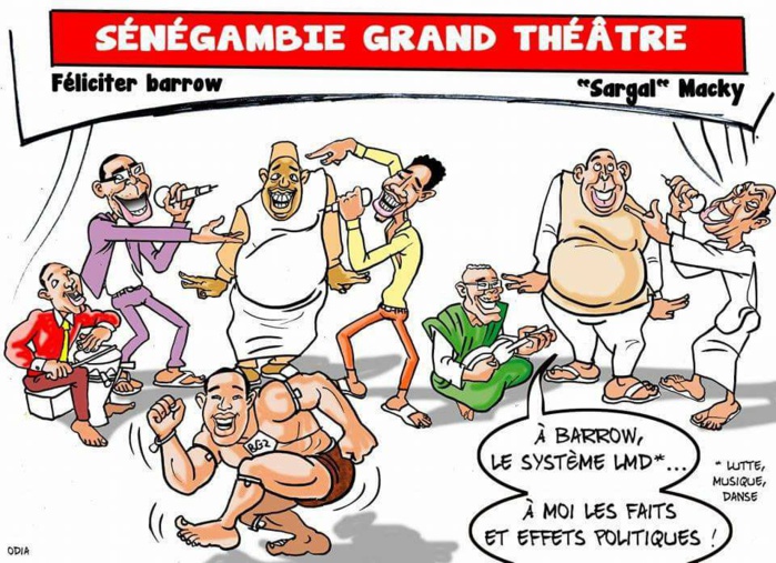 Grand Théâtre Sénégambien : Féliciter Barrow, Sargal Macky (par Odia)