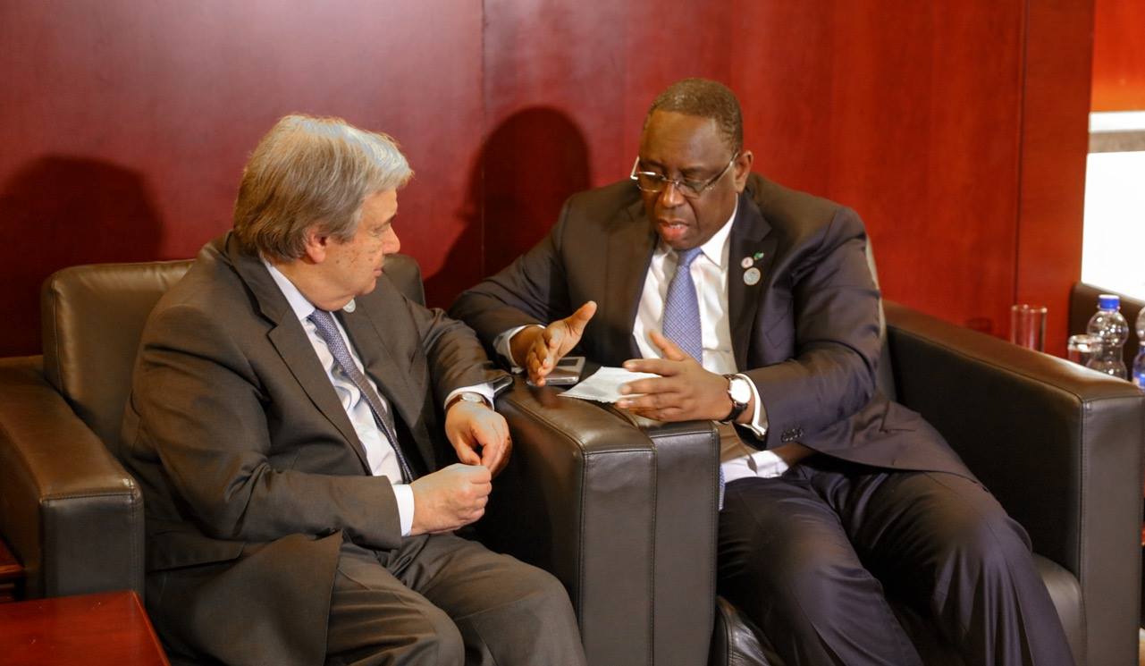 En marge du 28e Sommet de l'Union Africaine, le Président de la République a rencontré António Guterres, le nouveau Secrétaire général de l'ONU.