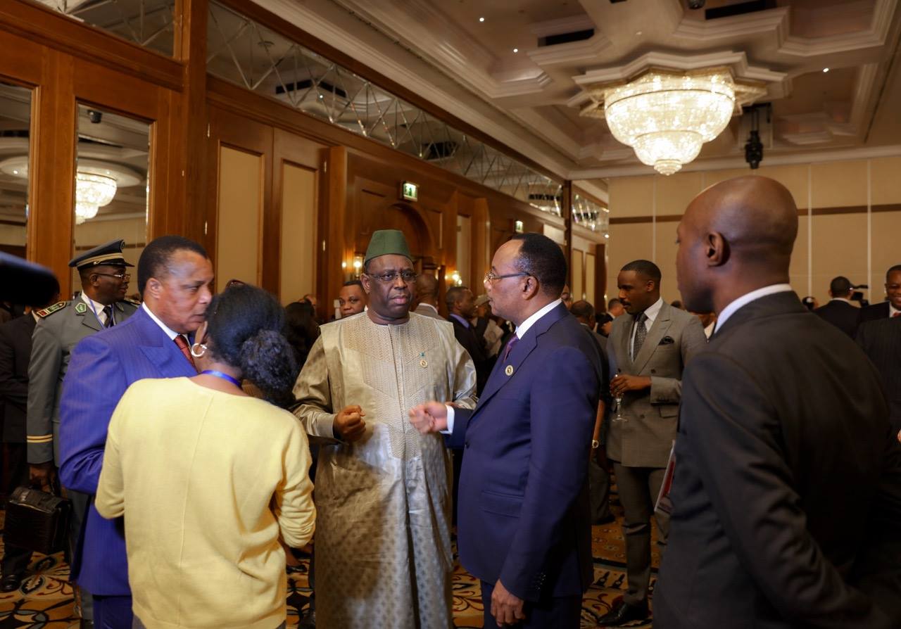 Macky Sall à la réception de Sa Majesté le roi Mohammed VI 