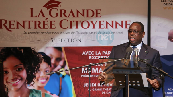 Photos: le Président Macky Sall présidait ce jeudi 02 février la 5e édition de la Grande Rentrée citoyenne