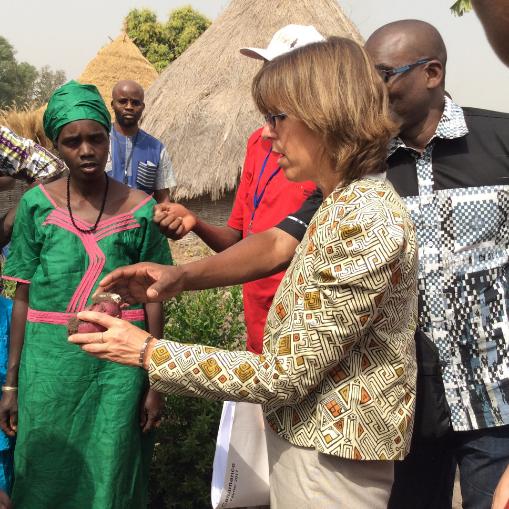 Photos: Son Excellence Lise Filiatrault, ambassadrice du Canada au Sénégal en visite de travail en Casamance dans les champs de production d'anacarde