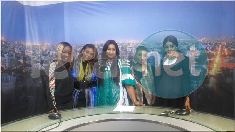 Le groupe Safary sur le plateau de la SenTv avec Salma toutes sublimes !!!!