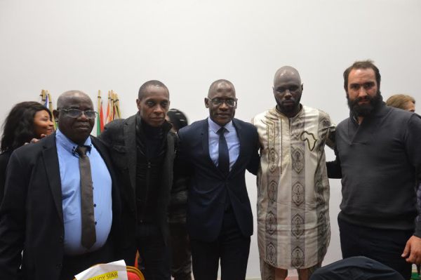De gauche à droite : Nicolas Agbohou, Claudy Siar, Toussaint Alain, Kemi Seba et Pedro Biscay