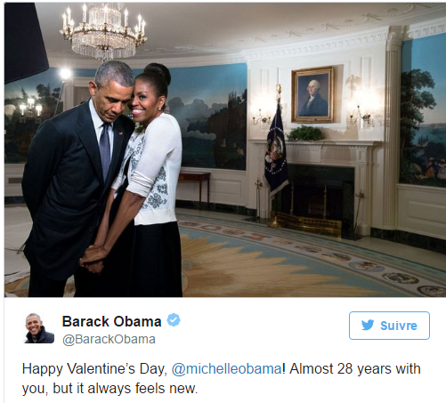Michelle et Barack Obama: une Saint-Valentin trop romantique !