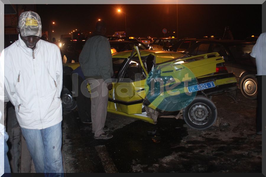 Vidéo-photos: Collision entre trois taxis à hauteur de Nord Foire