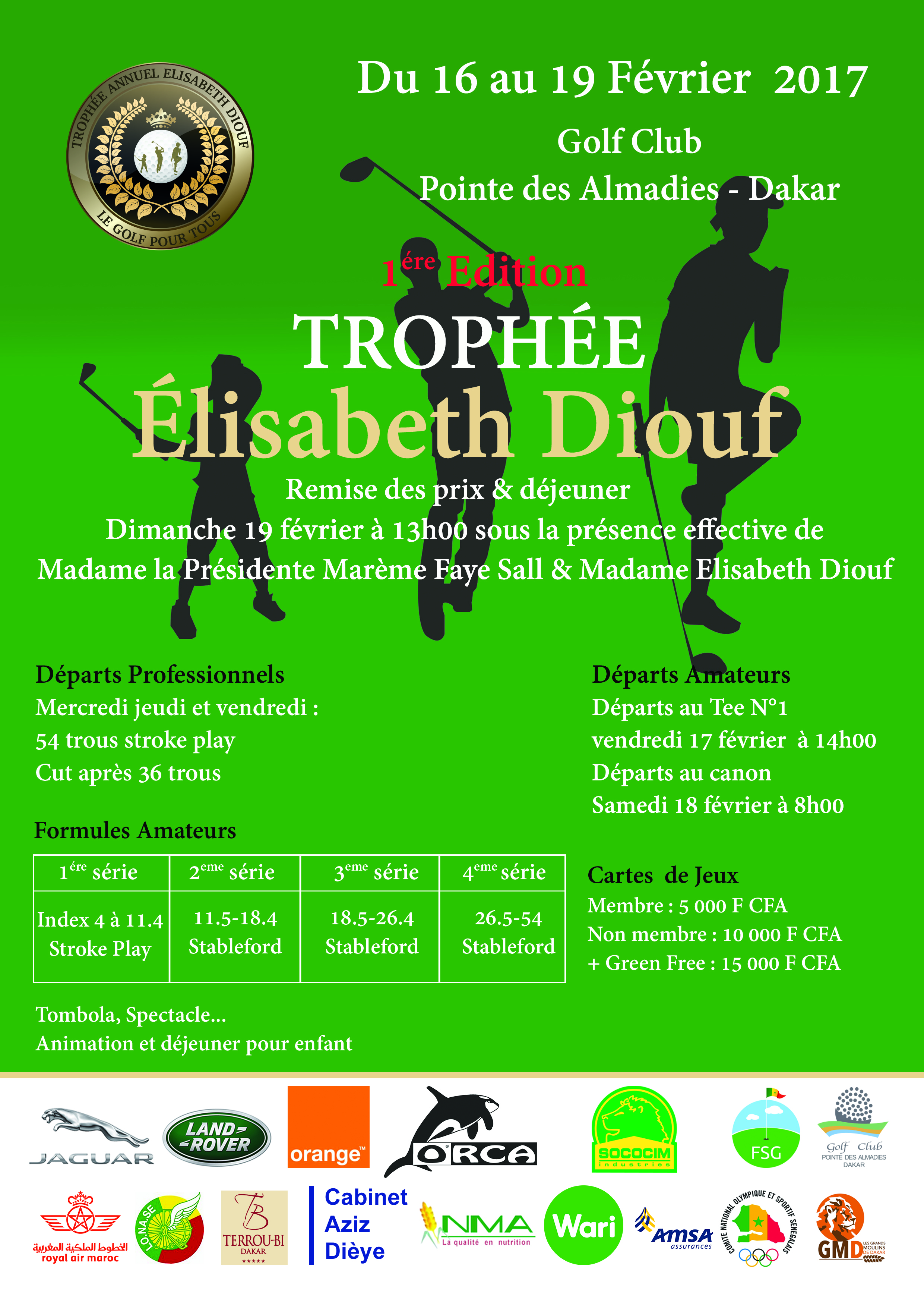 Golf à Dakar: 1ère Edition Trophée Elisabeth DIOUF