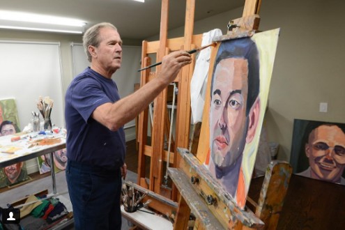 George W. Bush, la culpabilité en peinture