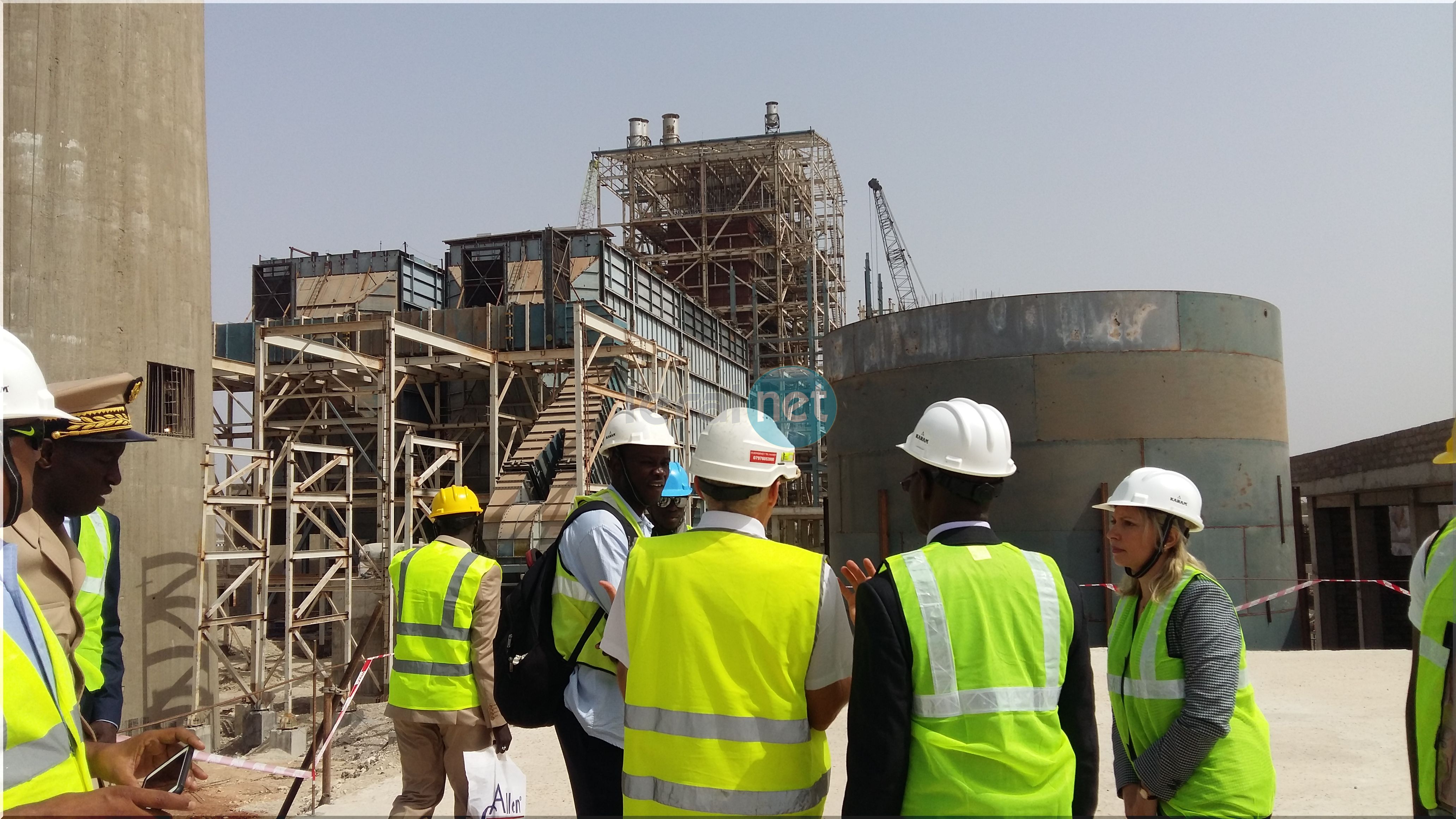 Photos- Visite de la Centrale électrique au charbon de Bargny (SENELEC)