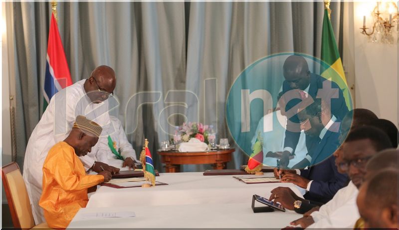 Photos-Les images de la signature des accords entre le Sénégal et la Gambie