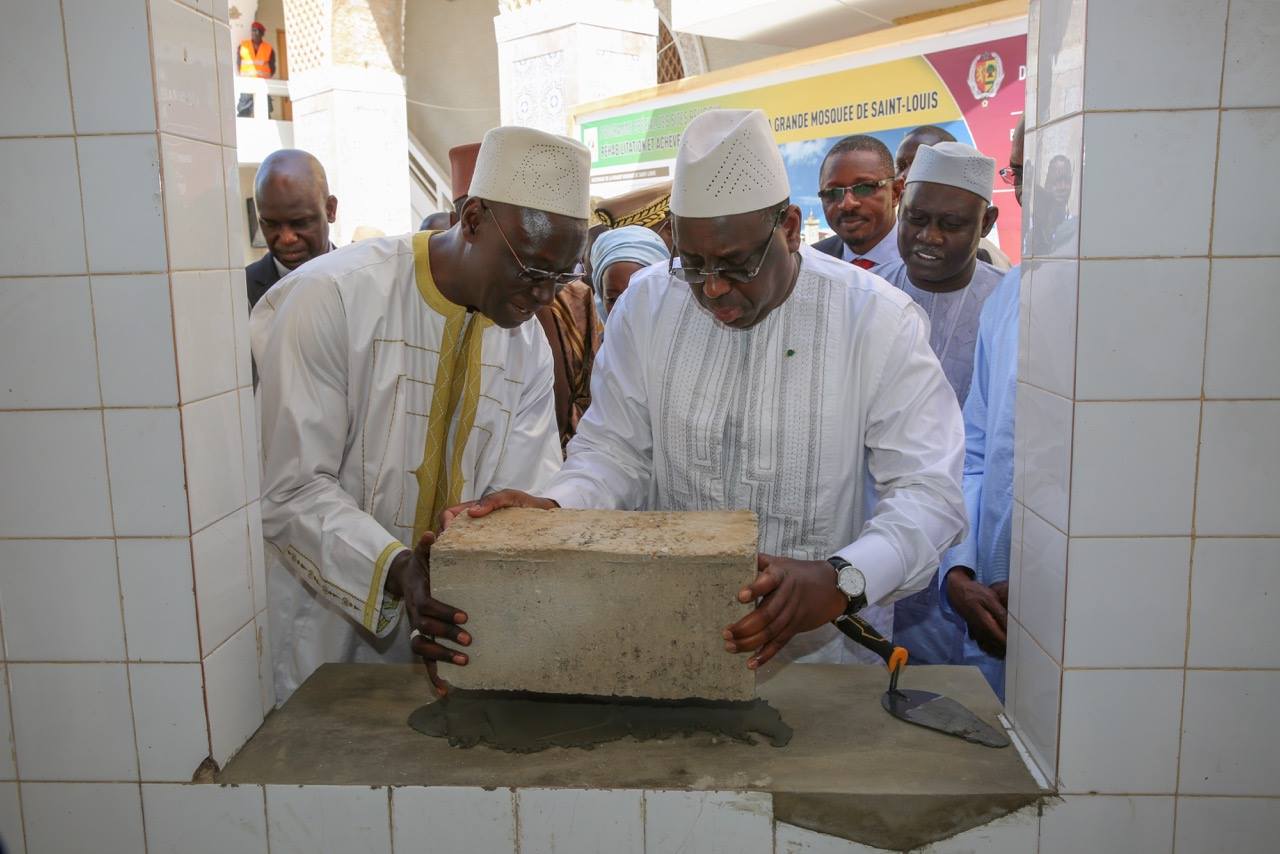 Programme spécial des sites religieux : Macky Sall à la Grande Mosquée de Saint-Louis