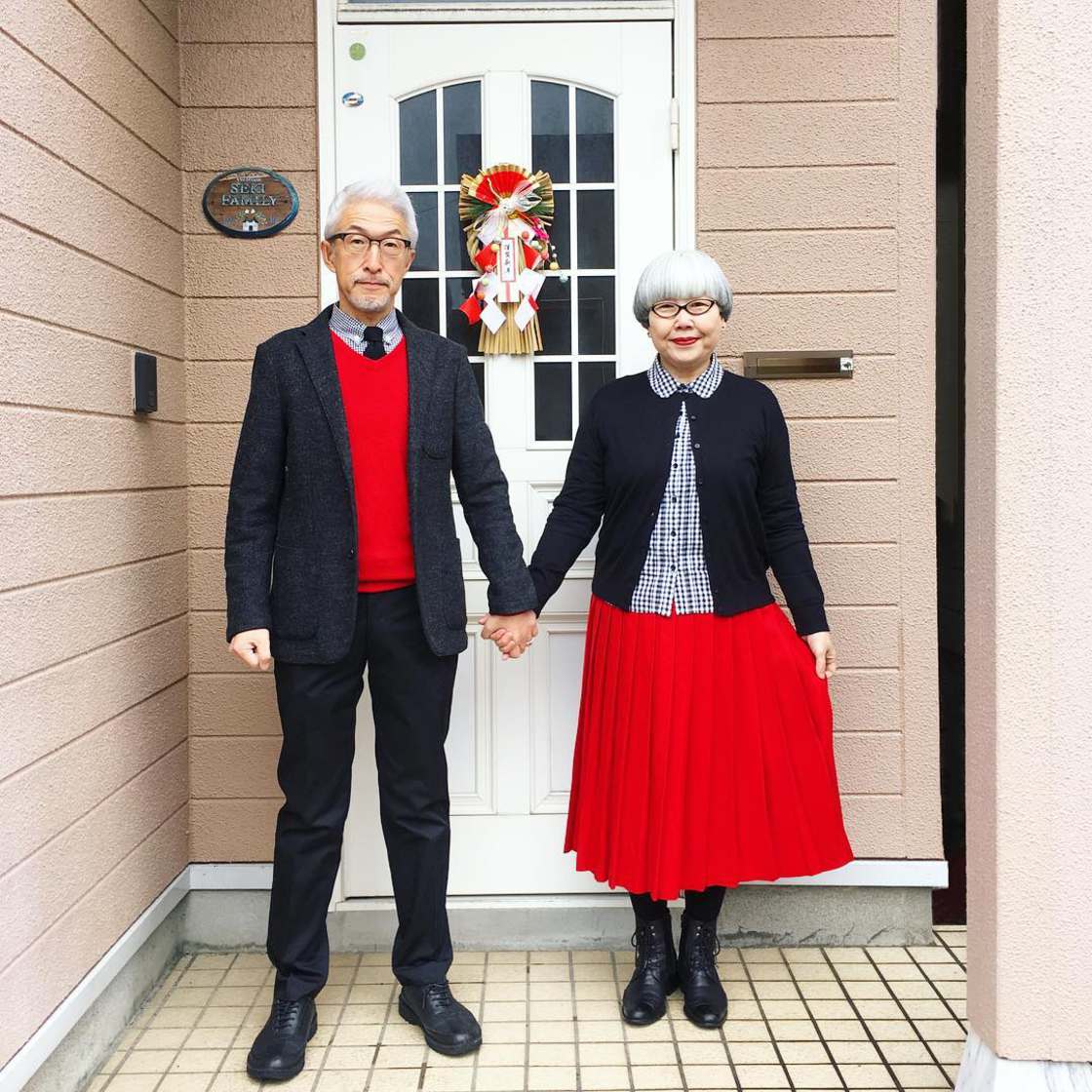 Mariés depuis 37 ans, cet adorable couple japonais aime les tenues assorties