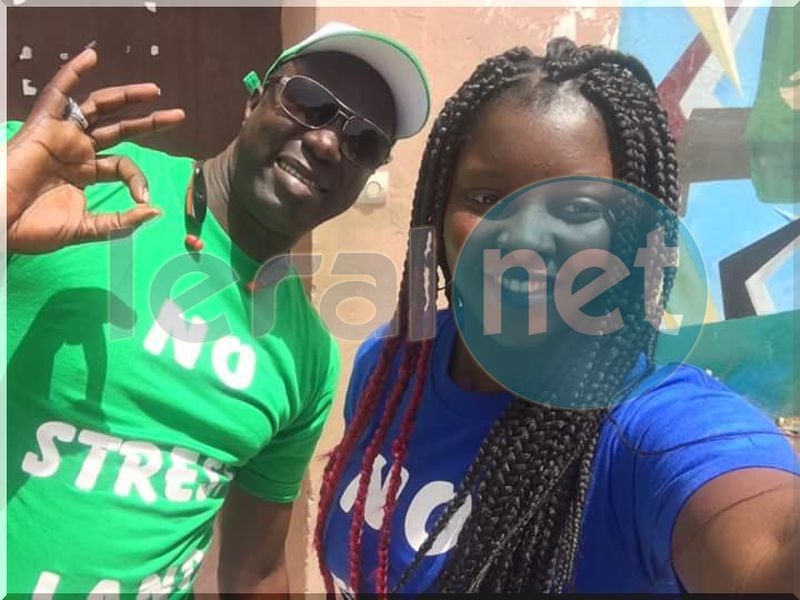 Photos-Abiba et Fallou a la journée de Solidarité de NO STRESS LAND au Camp Pénal le samedi 11 mars dernier