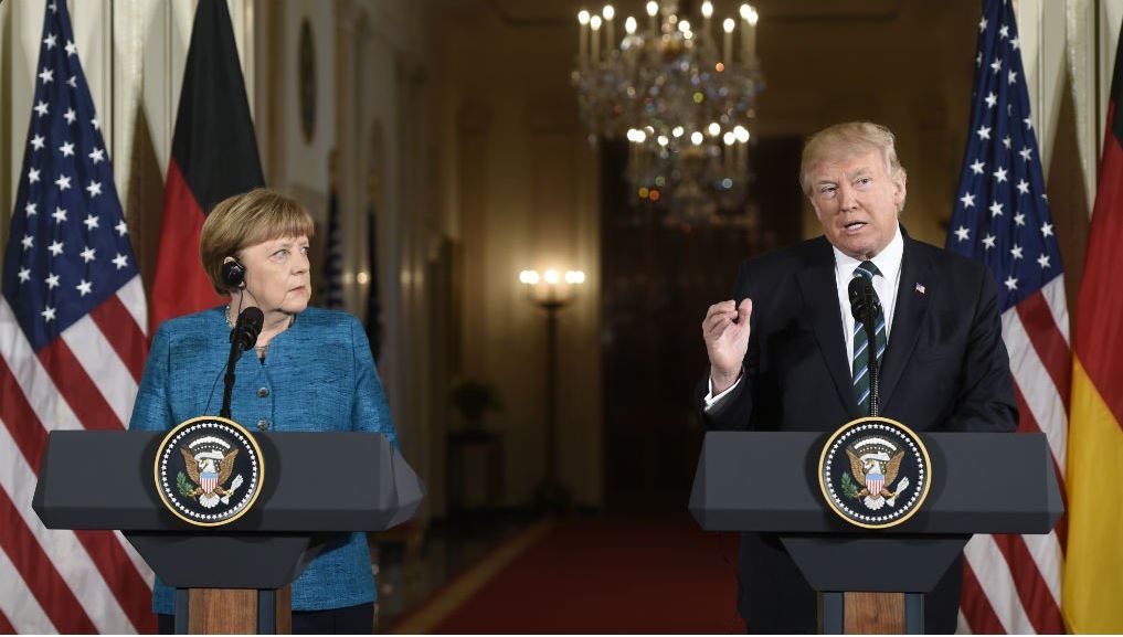 Angela Merkel et Donald Trump