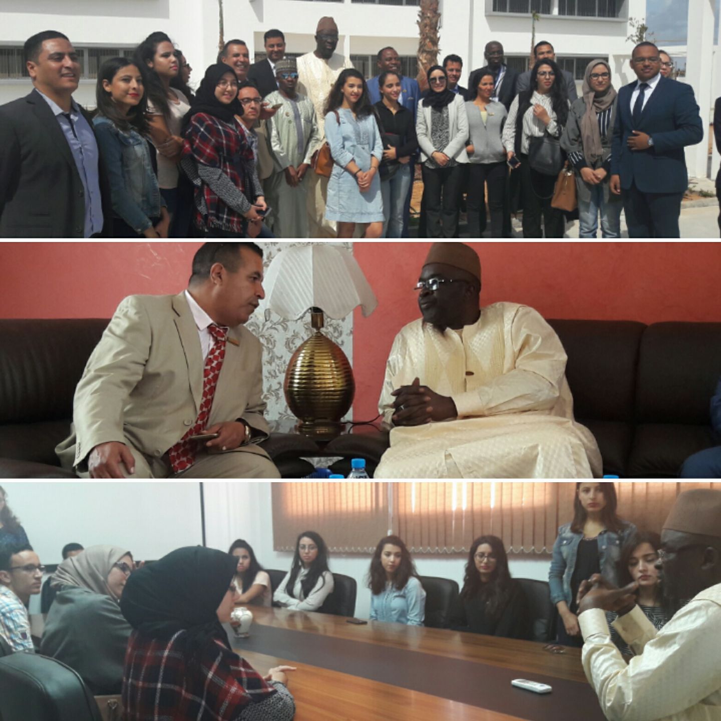 Galerie: Moustapha Cisse LO, président du parlement de la CEDEAO s'est rendu en visite de courtoisie à l'Ecole Nationale de Commerce et de Gestion de Dakhla au Maroc