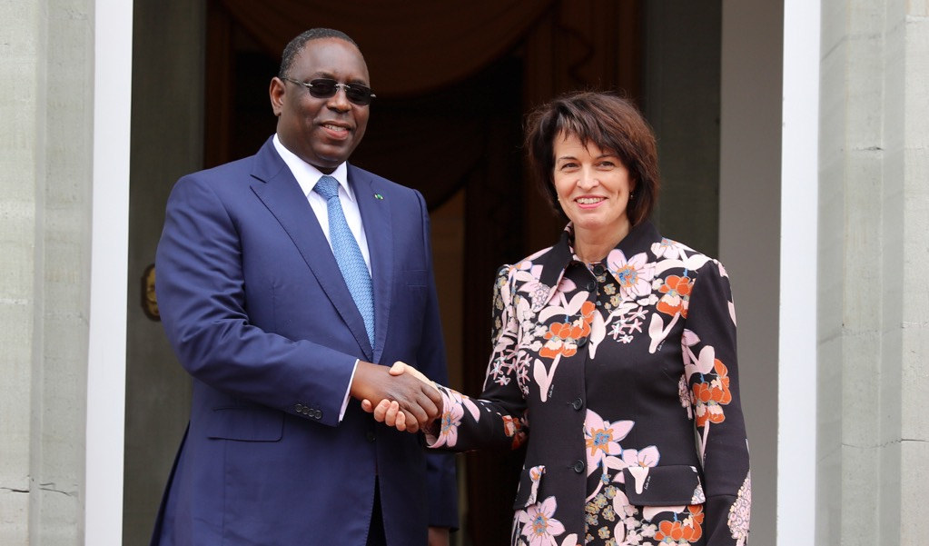 Visite officielle: Le Président Sall reçu par la présidente de la Confédération suisse