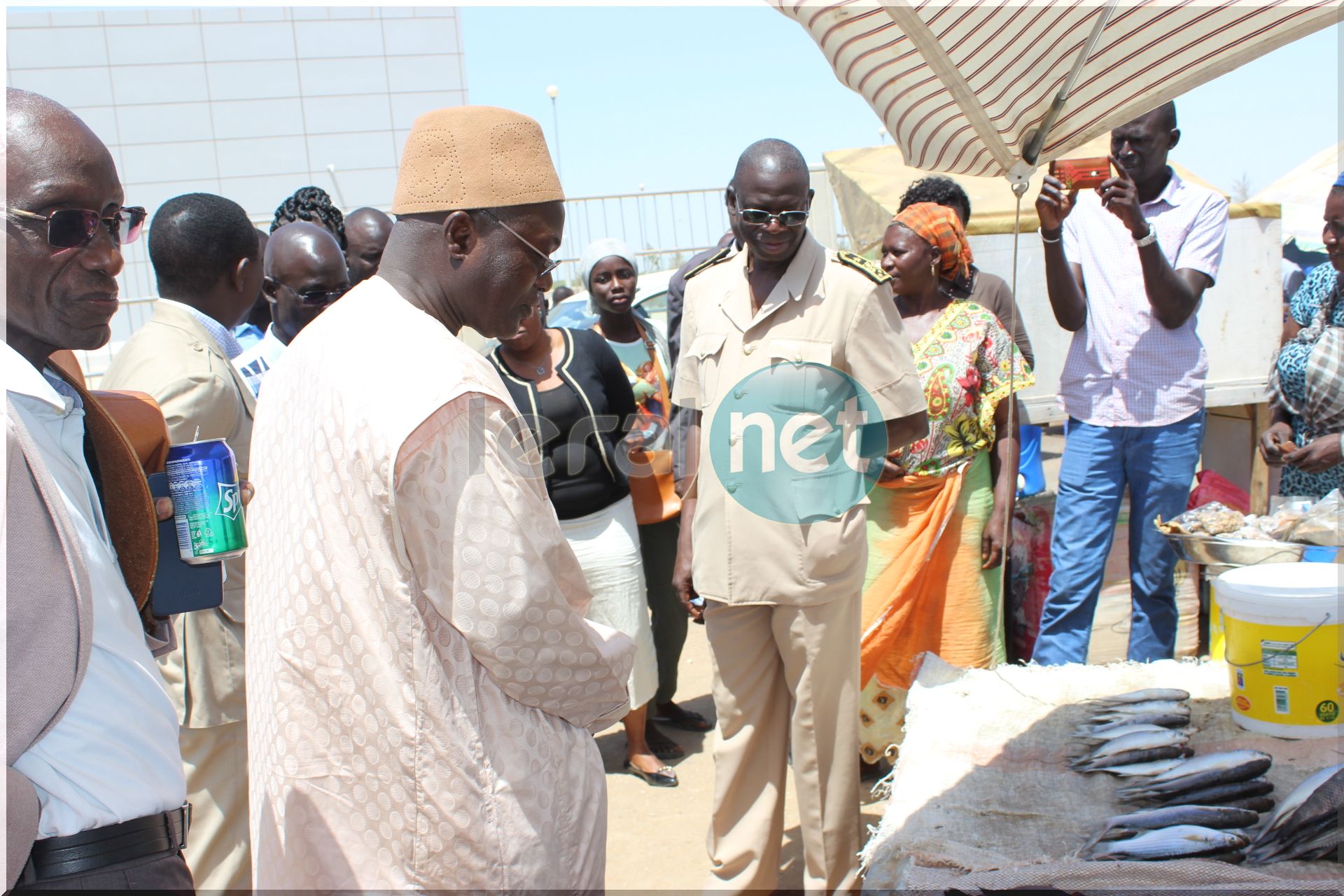 Photos: le Ministre de la Pêche et de l'Economie Maritime, Oumar Guèye à Missira