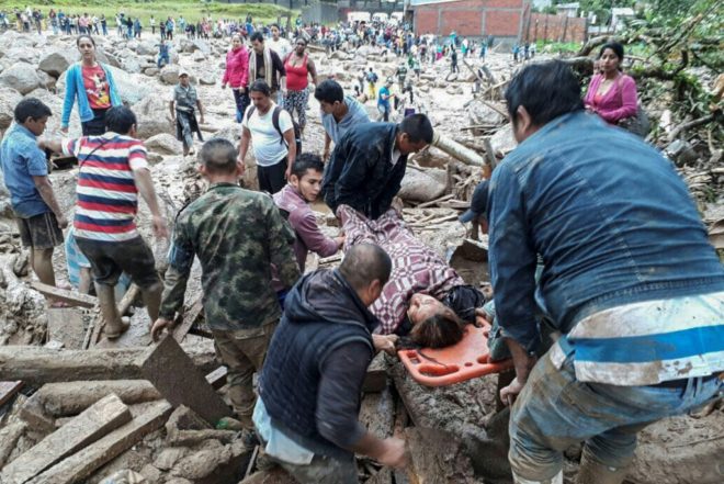 Colombie : près de 100 morts dans une coulée de boue