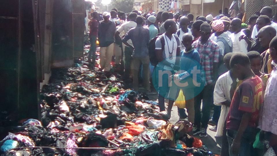 Photos-Le sinistre au marché HLM après l'incendie qui s'est déclaré vers 4h du matin en quelques images!!