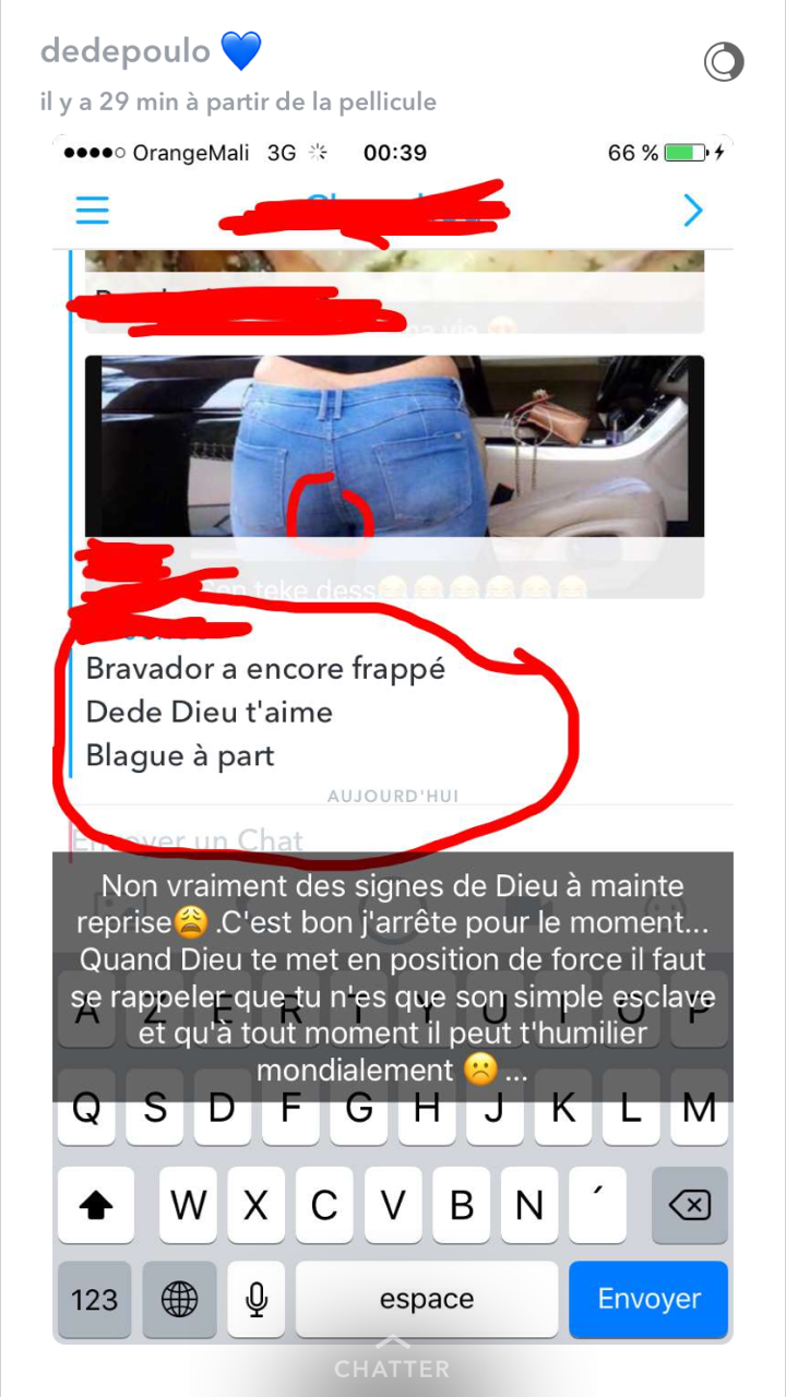 La bataille rangée sur snap de Dedepoulo et Diaba Sora