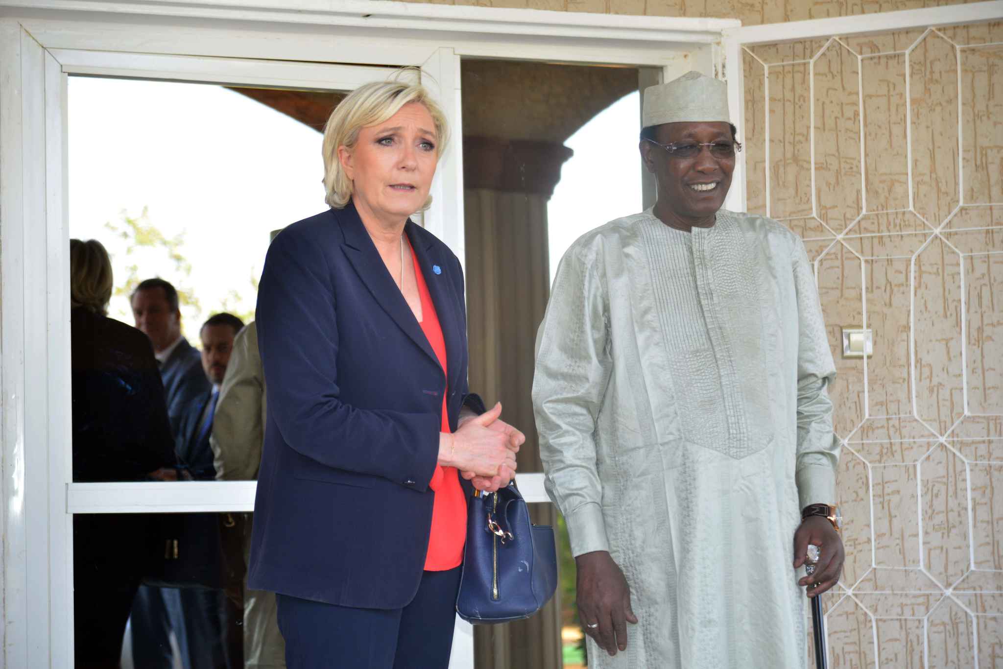 La candidate du Front national (FN) à l’élection présidentielle française a  rencontré dernièrement le président du Tchad Idriss Déby Itno lors d’une visite officielle dans le pays.