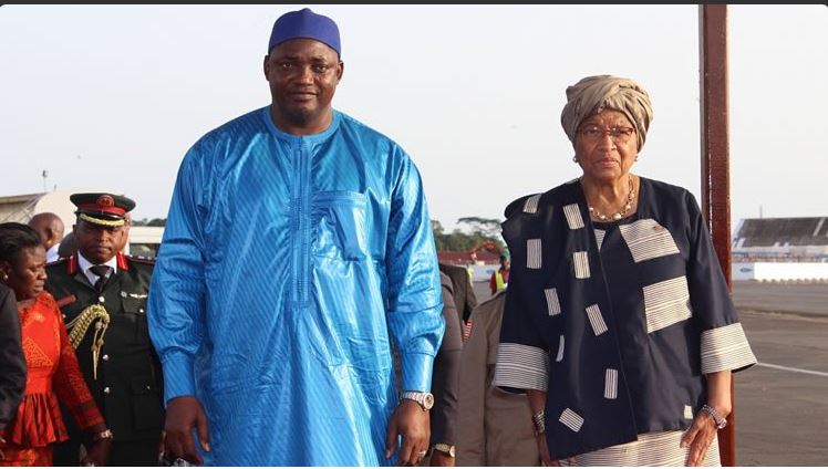 Hélène Sirleaf Johnson du Libéria et Adama Barrow de la Gambie pour la démocratie en Afrique
