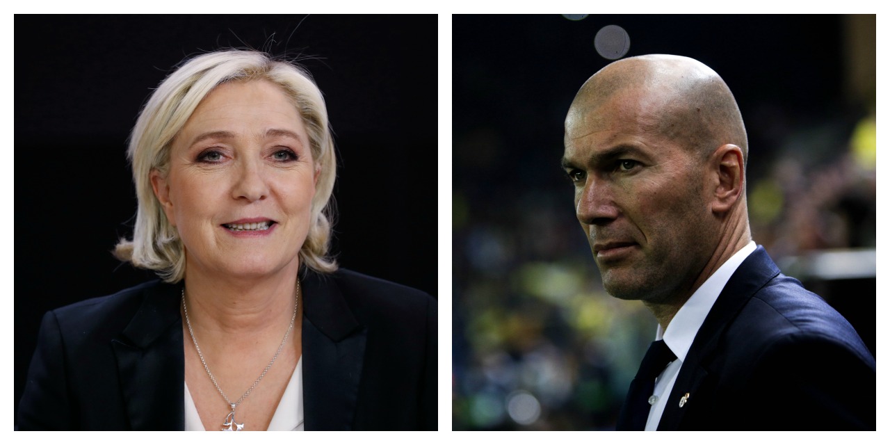 Marine Le Pen répond à Zidane: "Avec ce qu’il gagne, je comprends qu’il vote Macron"