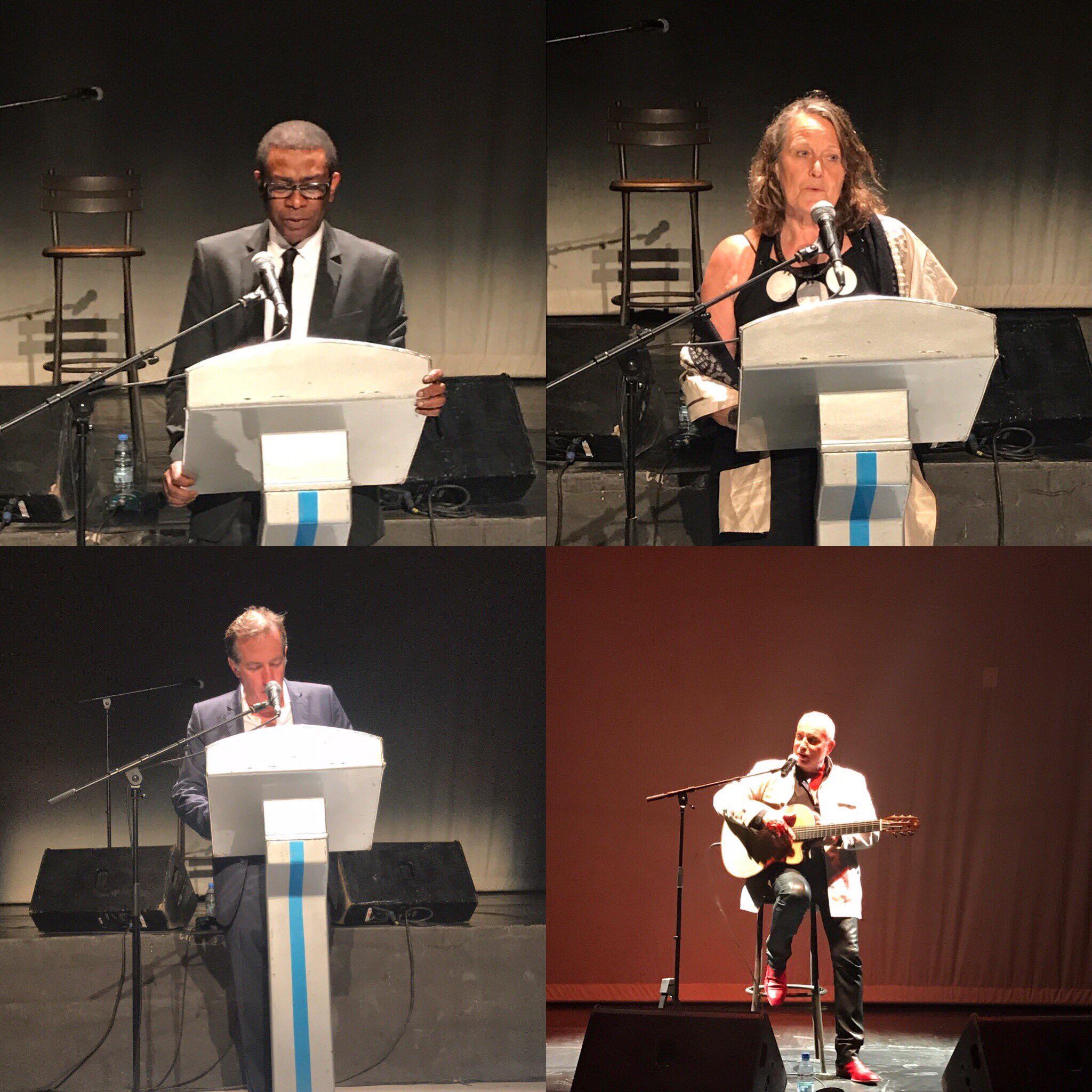 Soirée hommage à Ousmane Sow à l'Institut Français, en présence de Youssou Ndour, Souleymane Diamanka, Béatrice Soulé, Bernard Lavilliers et Christophe Bigot