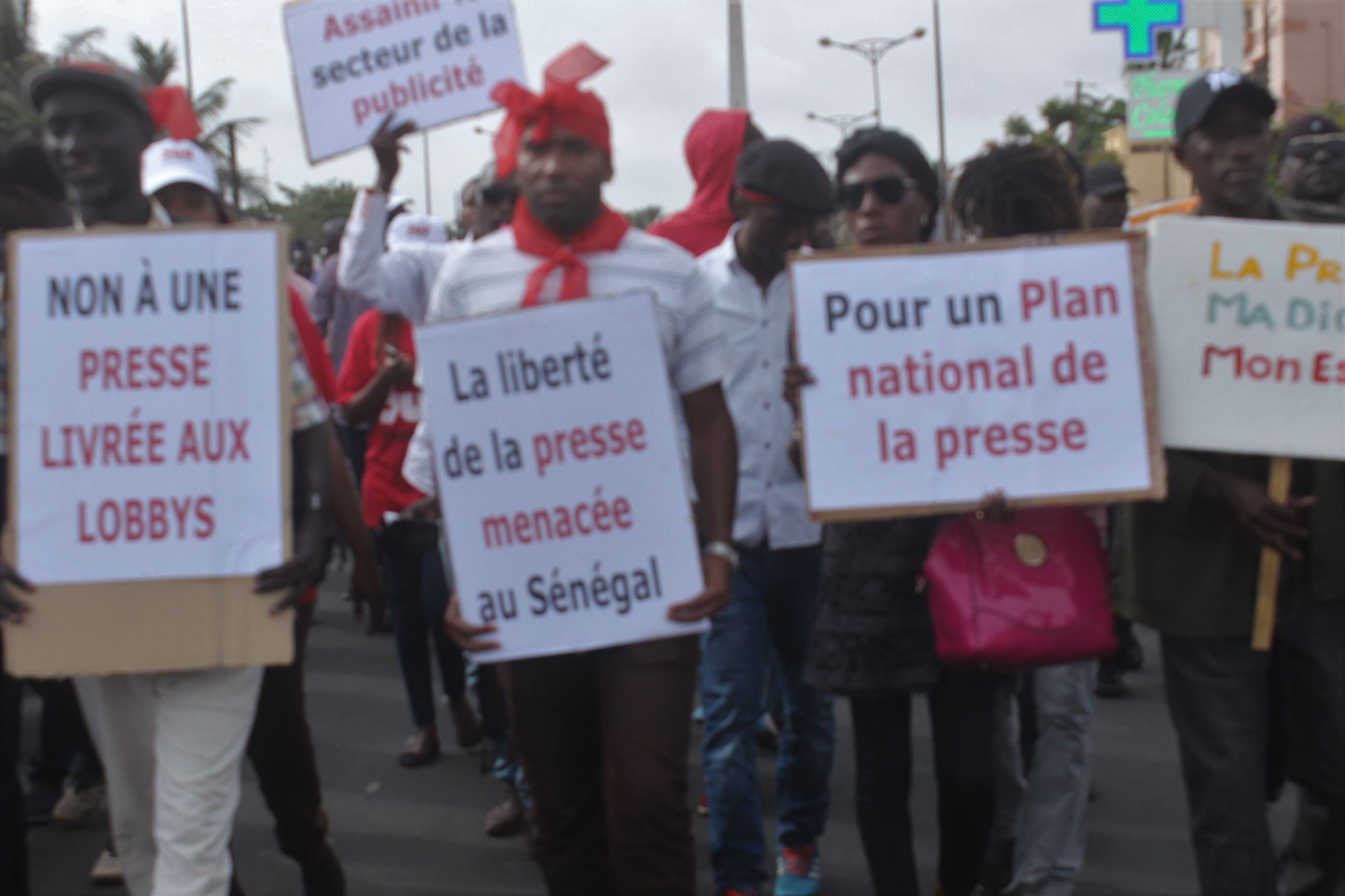 Photos: Marche de la presse de ce mercredi 03 mai à Dakar