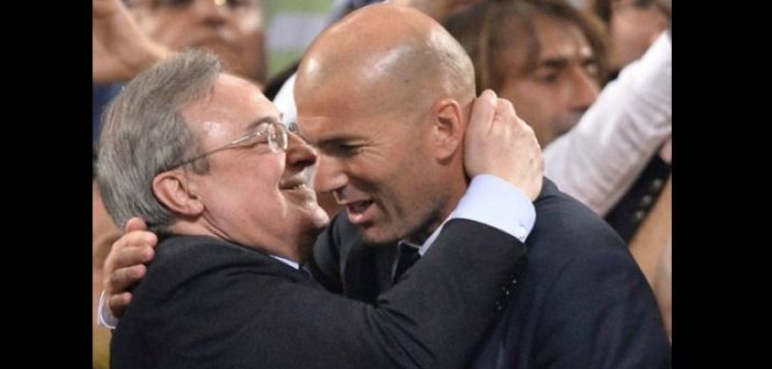 Réal Madrid: l’émouvant message du président Florentino Perez à Zinedine Zidane