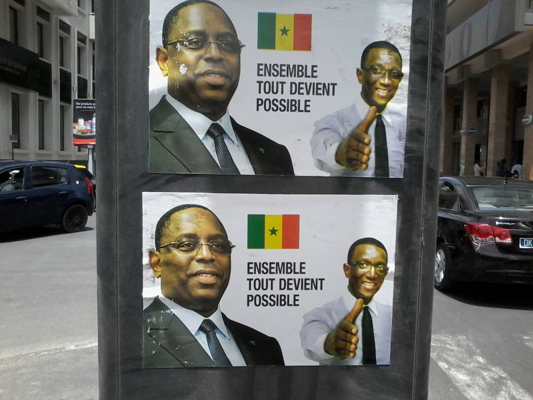 Des Affiches Plagiant Le Slogan Officiel De Nicolas Sarkozy En 2007 A Dakar Plateau Une Campagne