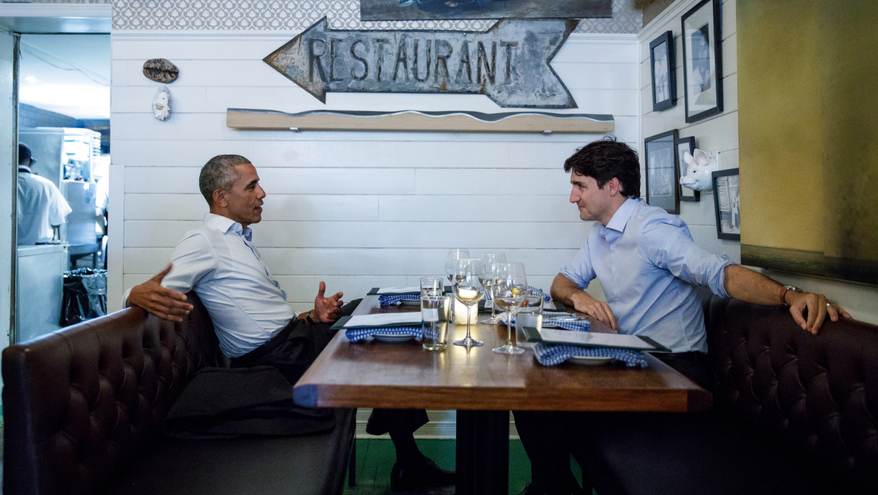 Trudeau et Obama dînent ensemble à Montréal et affolent Internet