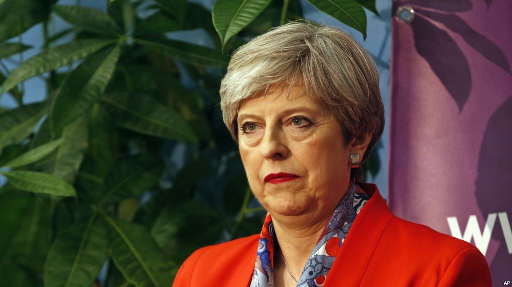 Theresa May, le 9 juin 2017. (AP Photo/Alastair Grant)
