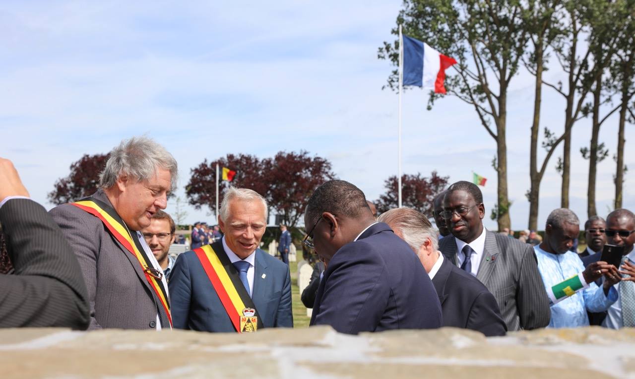 Belgique : Le président du Sénégal visite Chastre et rend hommage aux tirailleurs sénégalais morts en 1940