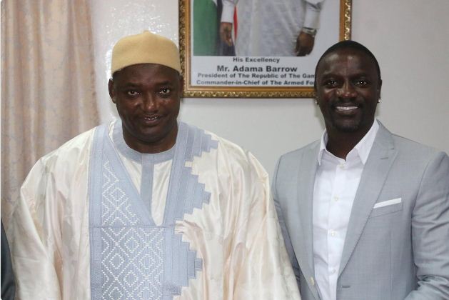 Électrification du continent en milieu rural : Akon reçu par le Président Adama Barrow