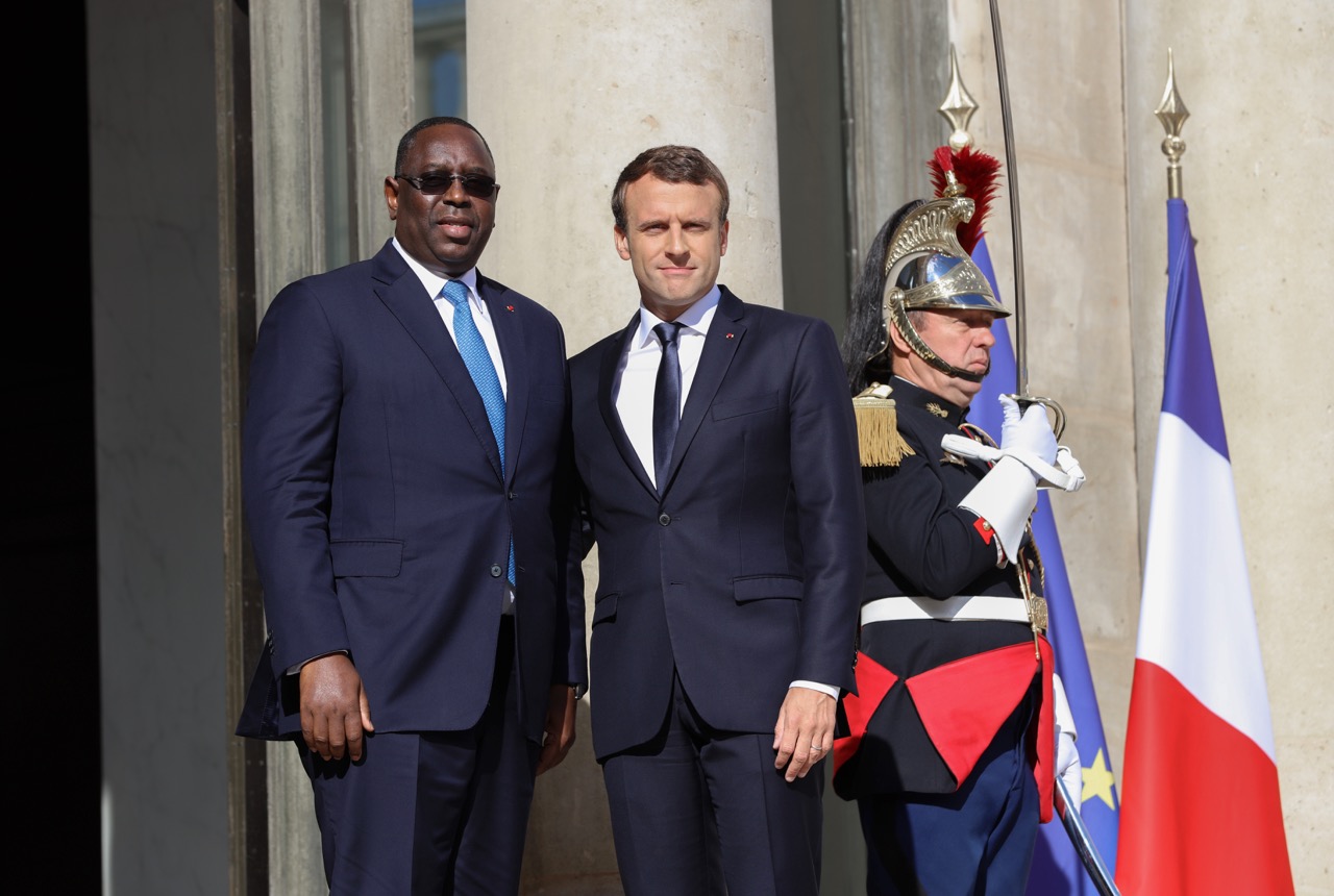 Rencontre entre Son Excellence Macky Sall et le Président Emmanuel Macron à l'Elysée - Paris, France (photos)