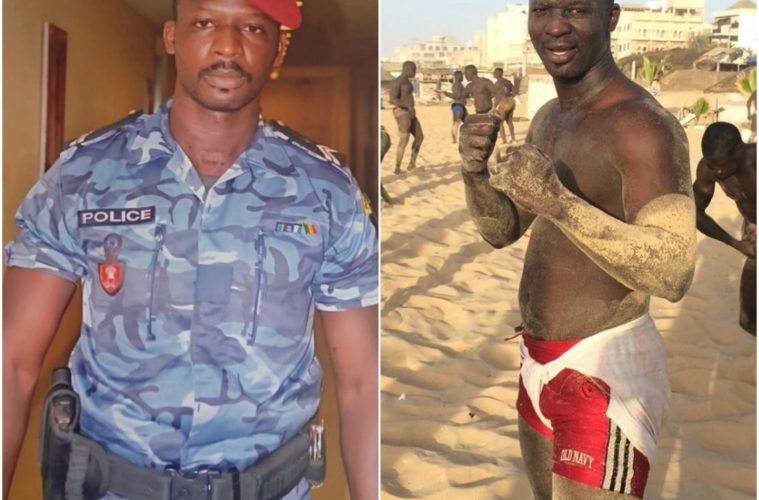 Vidéo : Le policier Pathé Boye décroche son premier combat de lutte avec frappe.
