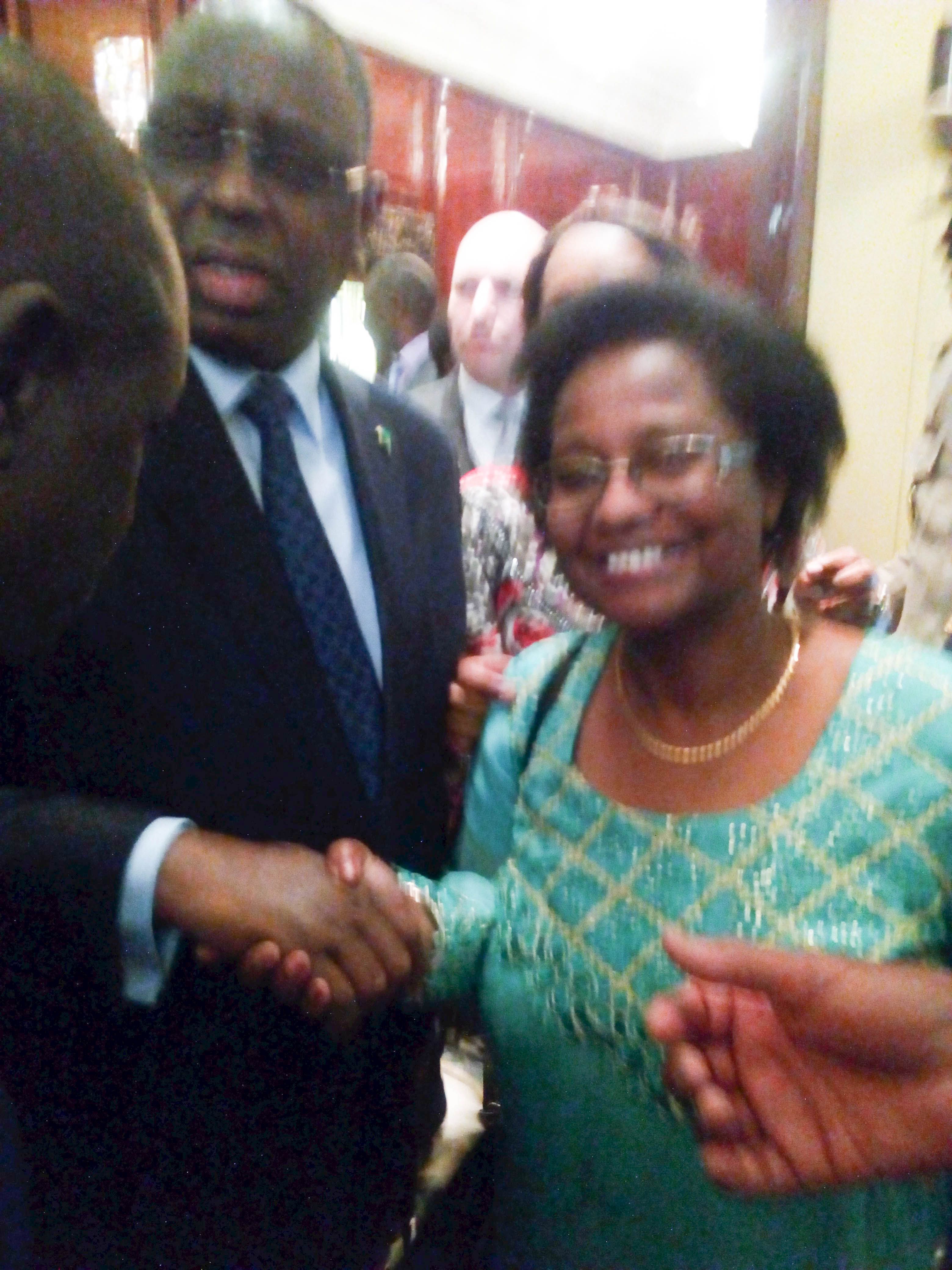 ©Dr.Pierrette Herzberger-Fofana et le Président Macky Sall-Berlin 13.6.2017