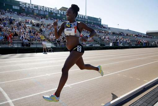 Une sprinteuse enceinte aux championnats des Etats-Unis