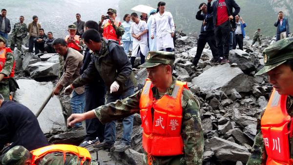 Chine: 141 personnes portées disparues dans un grave glissement de terrain