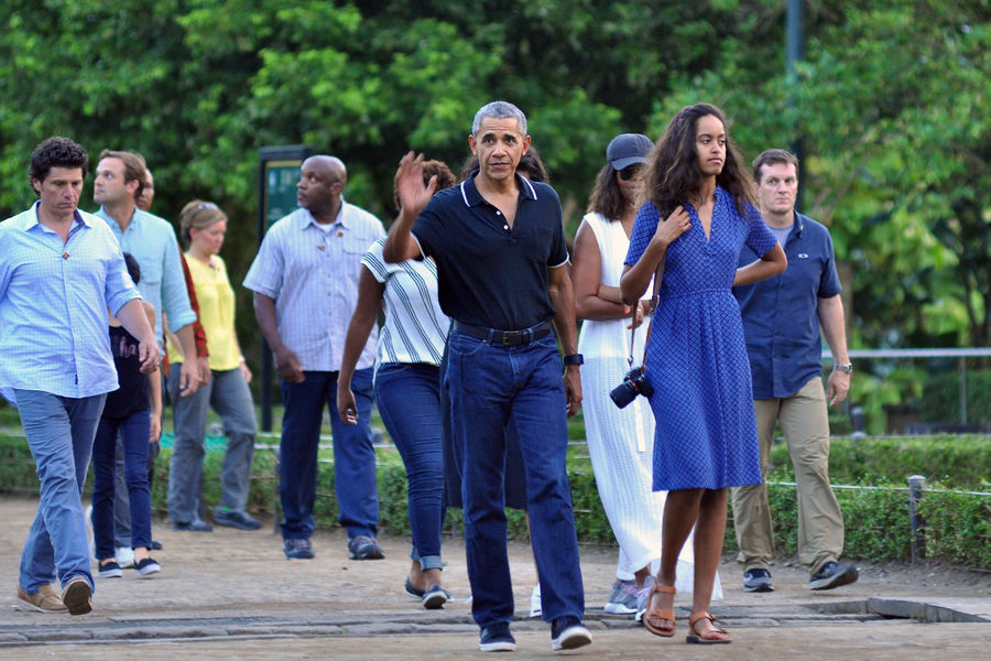 Photos : Les Obama, des touristes (presque) comme les autres