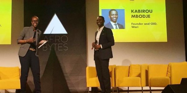 Kabirou Mbodje, CEO de Wari, lors de la conférence organisée par Afrobytes en juin dernier à Paris. (Crédits : Wari S.A.)