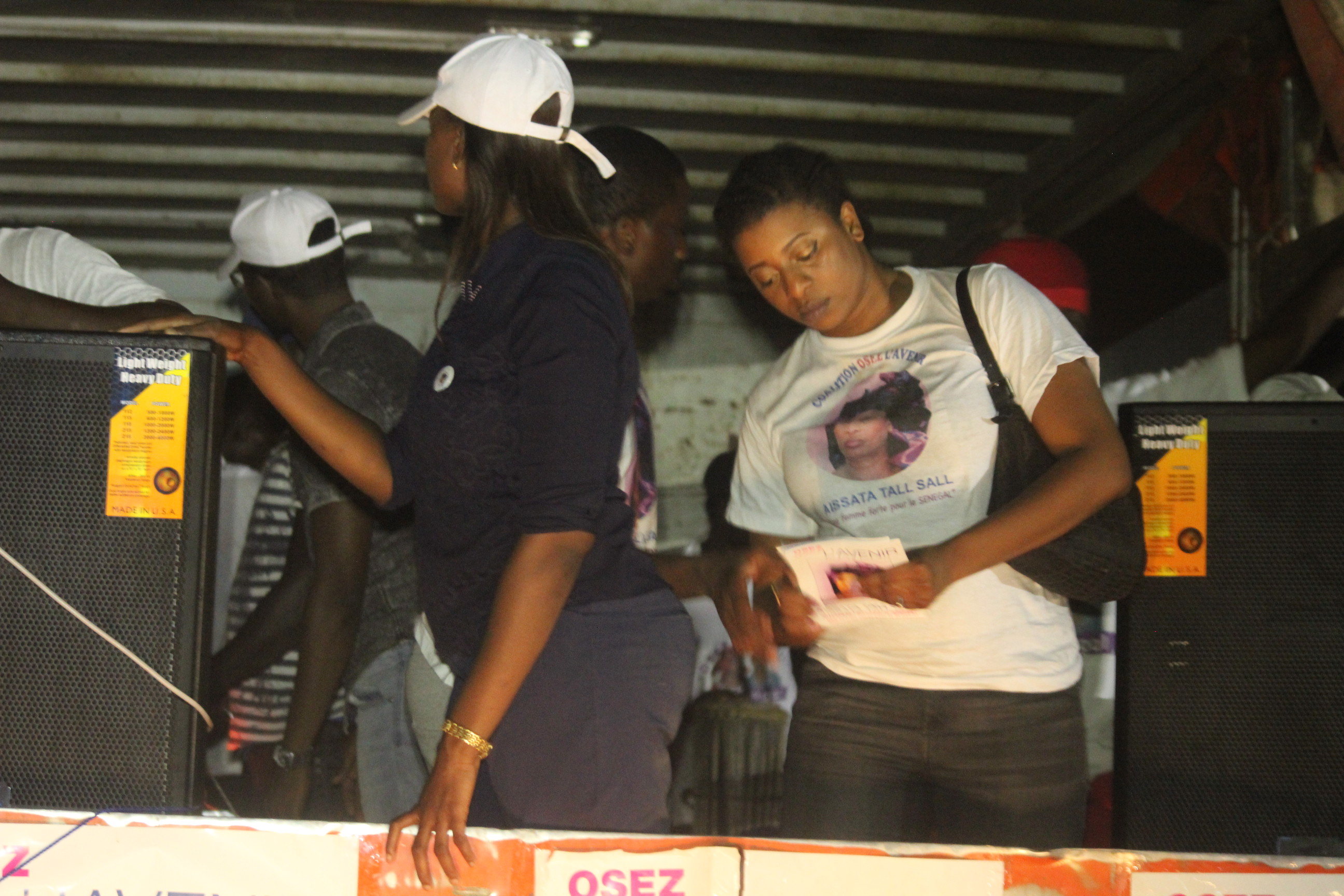 Les images de la deuxième journée de caravane de la coalition " Osez l'avenir" dans la banlieue