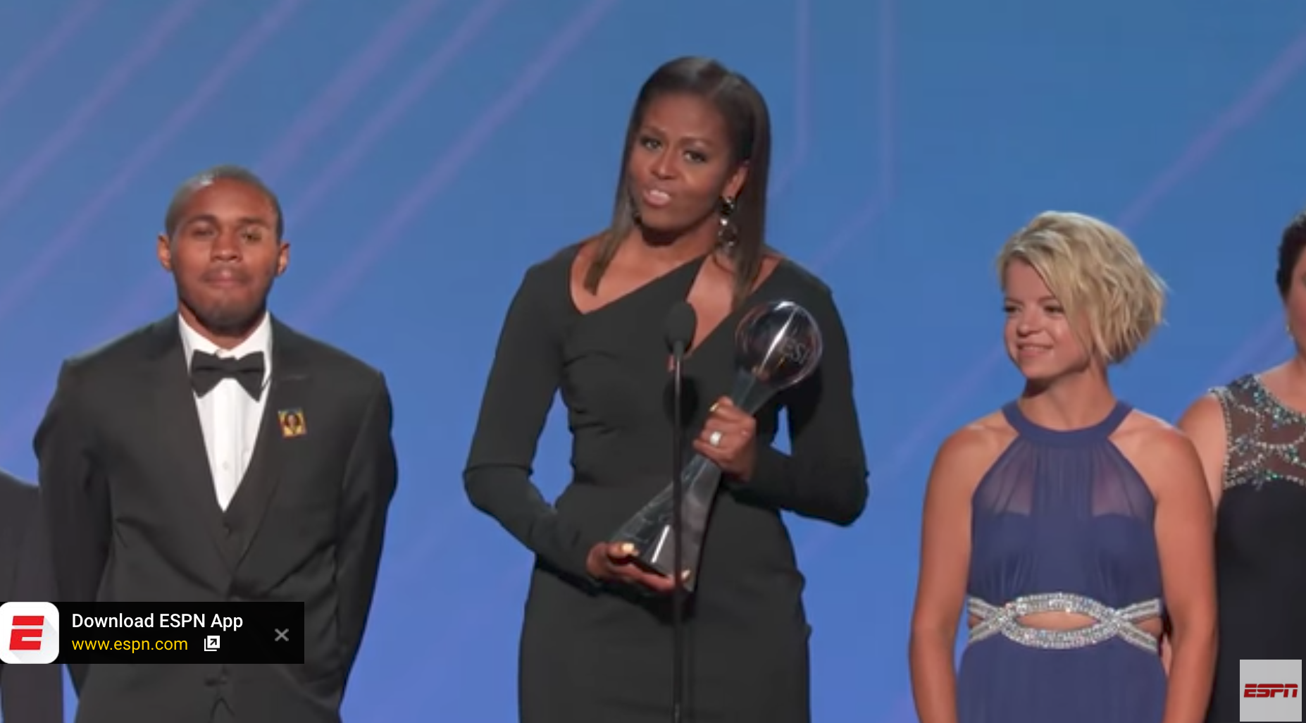 Michelle Obama : Magnifique aux ESPY Awards, devant un public admiratif