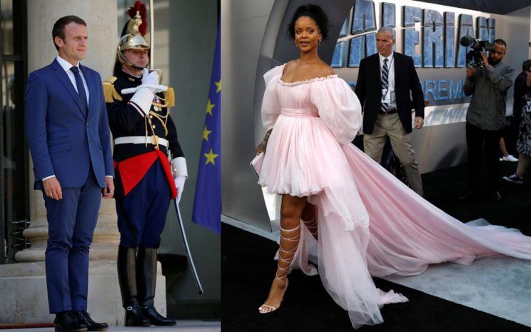 Macron va recevoir Rihanna à l'Élysée