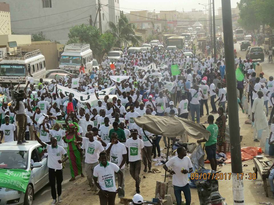 Images: Démonstration de force de Serigne Moustapha Sy, leader du Parti de l'Unité et du Rassemblement (PUR)