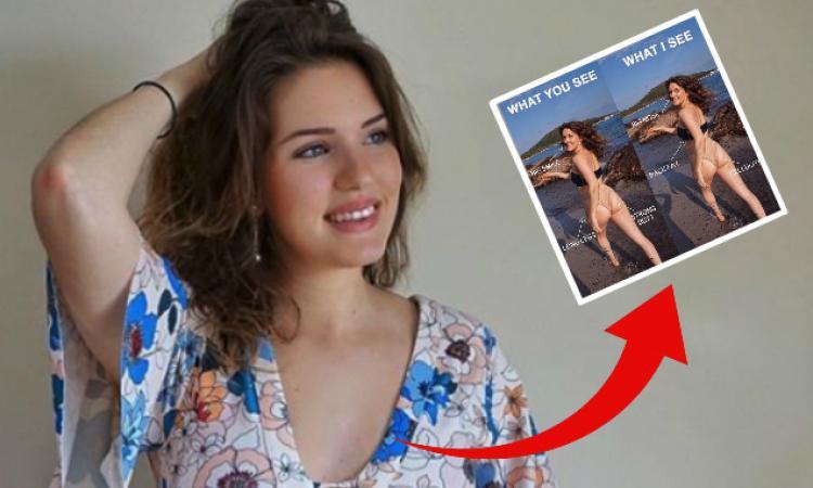 Regardez bien la photo de cette jeune femme en maillot. Vous comprendrez vite pourquoi elle a enflammé le Web.