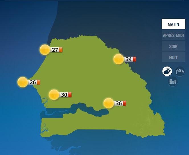 METEO: Les conditions atmosphériques de "moins en moins favorables à des manifesttations pluvieuses" à partir de lundi (ANACIM)